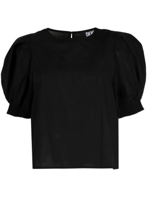 

Puff-sleeve cotton blouse, DKNY Puff-sleeve cotton blouse