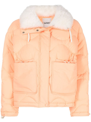 

Concealed-fastening padded jacket, Yves Salomon Concealed-fastening padded jacket