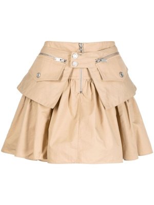 

Zip-detail ruffled miniskirt, Trussardi Zip-detail ruffled miniskirt