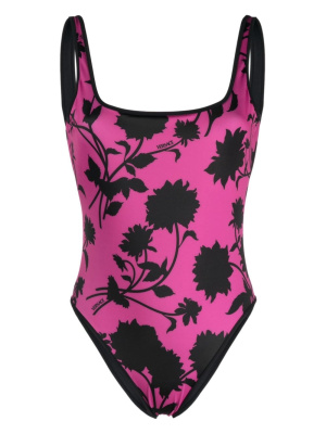 

Palm tree-print swimsuit, Versace Palm tree-print swimsuit