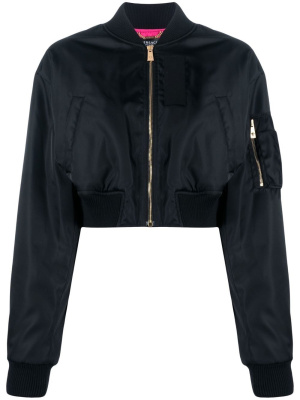 

Logo-print bomber jacket, Versace Logo-print bomber jacket