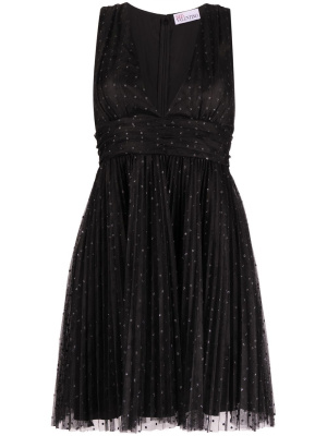 

V-neck tulle dress, RED Valentino V-neck tulle dress
