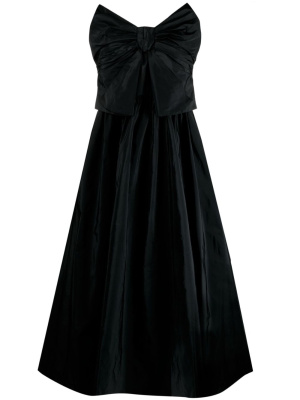 

Bow appliqué strapless mididress, RED Valentino Bow appliqué strapless mididress
