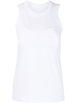 

Sleeveless crewneck cotton top, Sacai Sleeveless crewneck cotton top