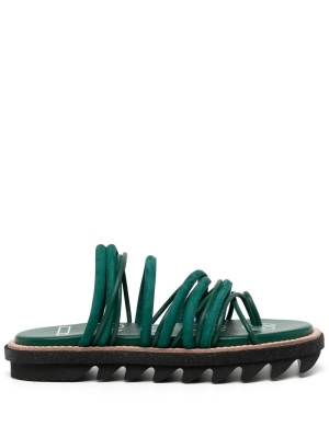 

Strappy leather platform sandals, Sacai Strappy leather platform sandals