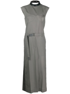 

Belted maxi dress, Sacai Belted maxi dress