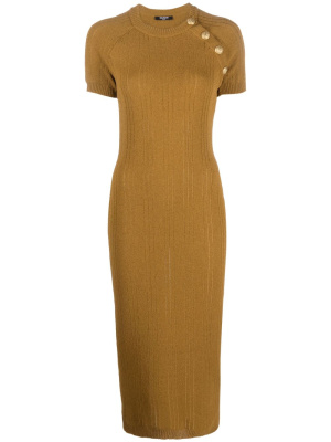 

Button-embellished midi dress, Balmain Button-embellished midi dress