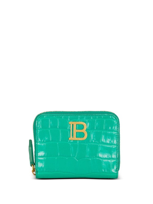 

Logo-plaque zip-fastening purse, Balmain Logo-plaque zip-fastening purse
