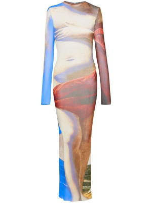 

Trompe l'oeil maxi dress, Balmain Trompe l'oeil maxi dress