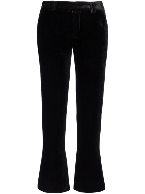 

Cropped velvet trousers, Balmain Cropped velvet trousers