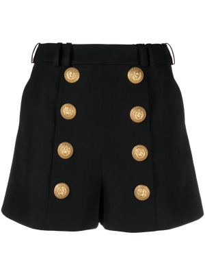 

High-waisted virgin-wool shorts, Balmain High-waisted virgin-wool shorts
