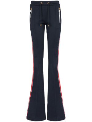

Stripe-detail flared trousers, Balmain Stripe-detail flared trousers