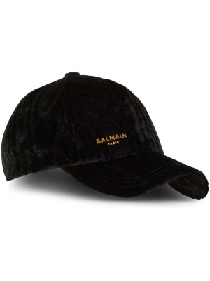 

Logo-print six-panel cap, Balmain Logo-print six-panel cap
