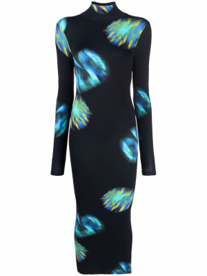 

Graphic-print midi dress, Nina Ricci Graphic-print midi dress
