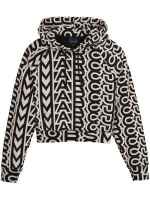 

Monogram-pattern cropped hoodie, Marc Jacobs Monogram-pattern cropped hoodie