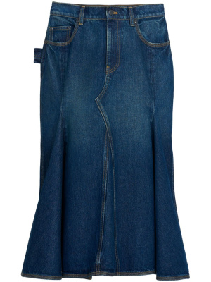 

Panelled denim midi skirt, Marc Jacobs Panelled denim midi skirt