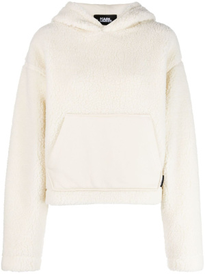 

Fleece cropped hoodie, Karl Lagerfeld Fleece cropped hoodie