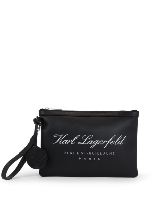 

Small Hotel Karl zip-up pouch, Karl Lagerfeld Small Hotel Karl zip-up pouch