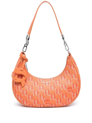 

Ikonik logo-print shoulder bag, Karl Lagerfeld Ikonik logo-print shoulder bag