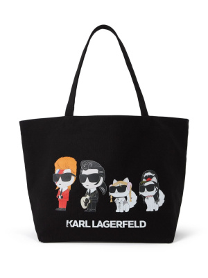 

K/Superstars canvas tote bag, Karl Lagerfeld K/Superstars canvas tote bag