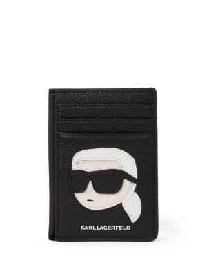 

K/Ikonik 2.0 leather card holder, Karl Lagerfeld K/Ikonik 2.0 leather card holder