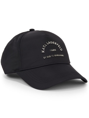 

RSG logo-plaque cap, Karl Lagerfeld RSG logo-plaque cap