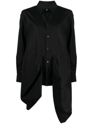 

Asymmetric-hem cotton shirt, Comme Des Garçons Asymmetric-hem cotton shirt
