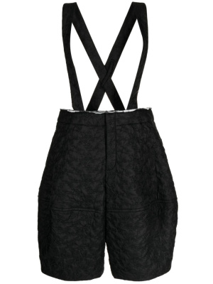 

Embroidered suspender shorts, Comme Des Garçons Embroidered suspender shorts