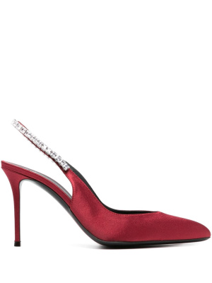 

Rachyl 90 satin-finish pumps, Giuseppe Zanotti Rachyl 90 satin-finish pumps