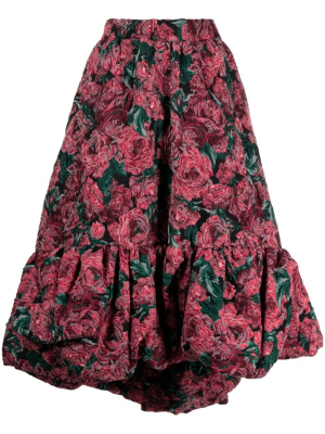 

Floral-embroidered full skirt, Comme Des Garçons Floral-embroidered full skirt