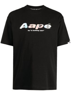 

Logo-print cotton T-shirt, AAPE BY *A BATHING APE® Logo-print cotton T-shirt