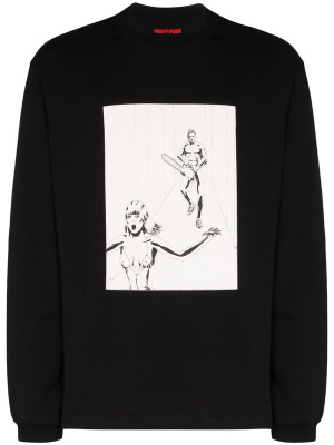 

Hallway print long-sleeve T-shirt, 424 Hallway print long-sleeve T-shirt
