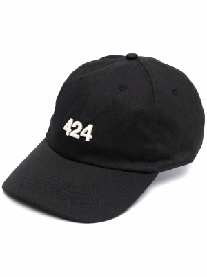

Embroidered-logo baseball cap, 424 Embroidered-logo baseball cap