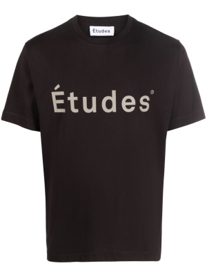 

Logo-print organic cotton T-shirt, Etudes Logo-print organic cotton T-shirt