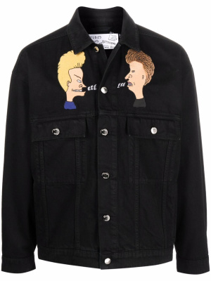 

Graphic print denim jacket, Etudes Graphic print denim jacket