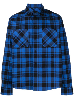 

Check-print zip-up shirt, Off-White Check-print zip-up shirt