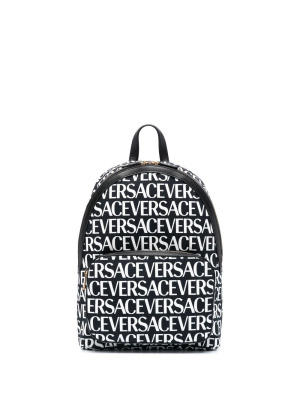 

Logo-print backpack, Versace Logo-print backpack