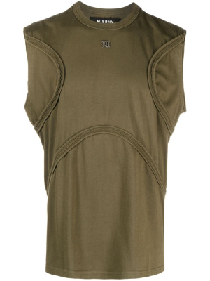 

X decorative-stitch cotton tank top, MISBHV X decorative-stitch cotton tank top