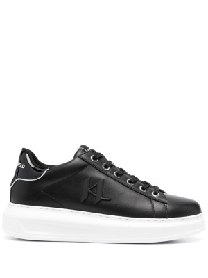 

Logo-embossed leather sneakers, Karl Lagerfeld Logo-embossed leather sneakers