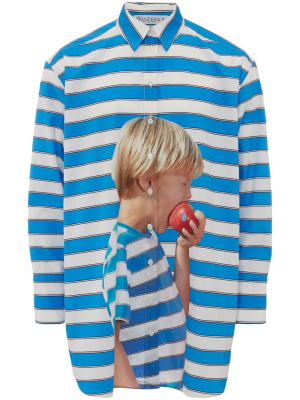 

Graphic-print striped shirt, JW Anderson Graphic-print striped shirt