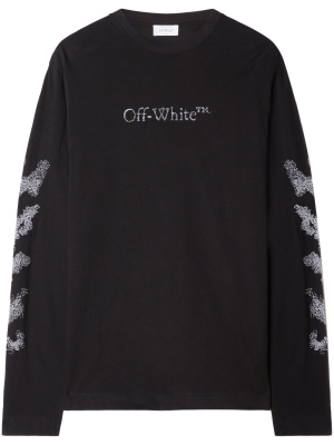 

Diag-stripe logo-print T-shirt, Off-White Diag-stripe logo-print T-shirt