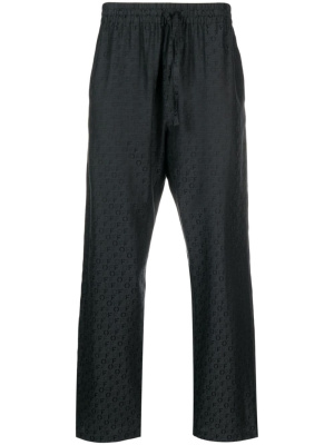 

Logo-jacquard silk-blend trousers, Off-White Logo-jacquard silk-blend trousers