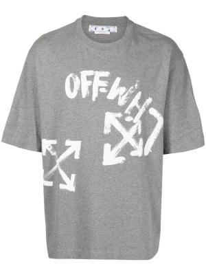 

Paint Script logo-print T-shirt, Off-White Paint Script logo-print T-shirt