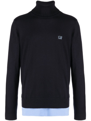 

Embroidered-logo long-sleeve sweatshirt, Off-White Embroidered-logo long-sleeve sweatshirt