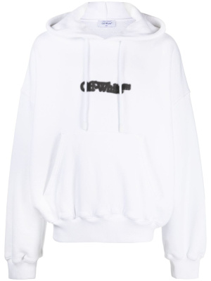 

Logo-print drawstring hoodie, Off-White Logo-print drawstring hoodie