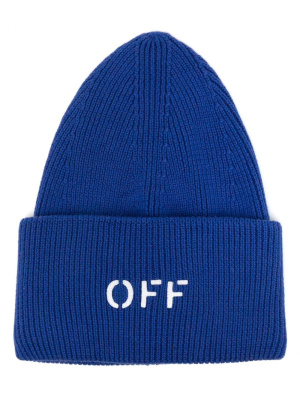 

Logo-stamp ribbed beanie, Off-White Logo-stamp ribbed beanie