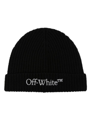 

Logo-embroidered wool beanie, Off-White Logo-embroidered wool beanie