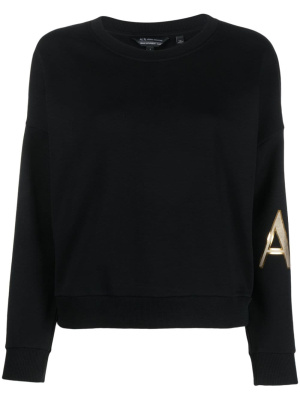 

Logo-print cotton sweatshirt, Armani Exchange Logo-print cotton sweatshirt