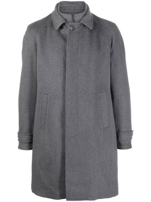 

Concealed-fastening layered coat, Corneliani Concealed-fastening layered coat
