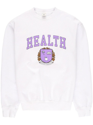 

Diana graphic-print cotton sweatshirt, Sporty & Rich Diana graphic-print cotton sweatshirt